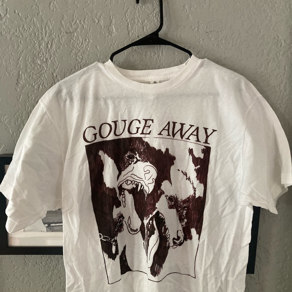 Gouge Away hardcore band T shirt, Larfe